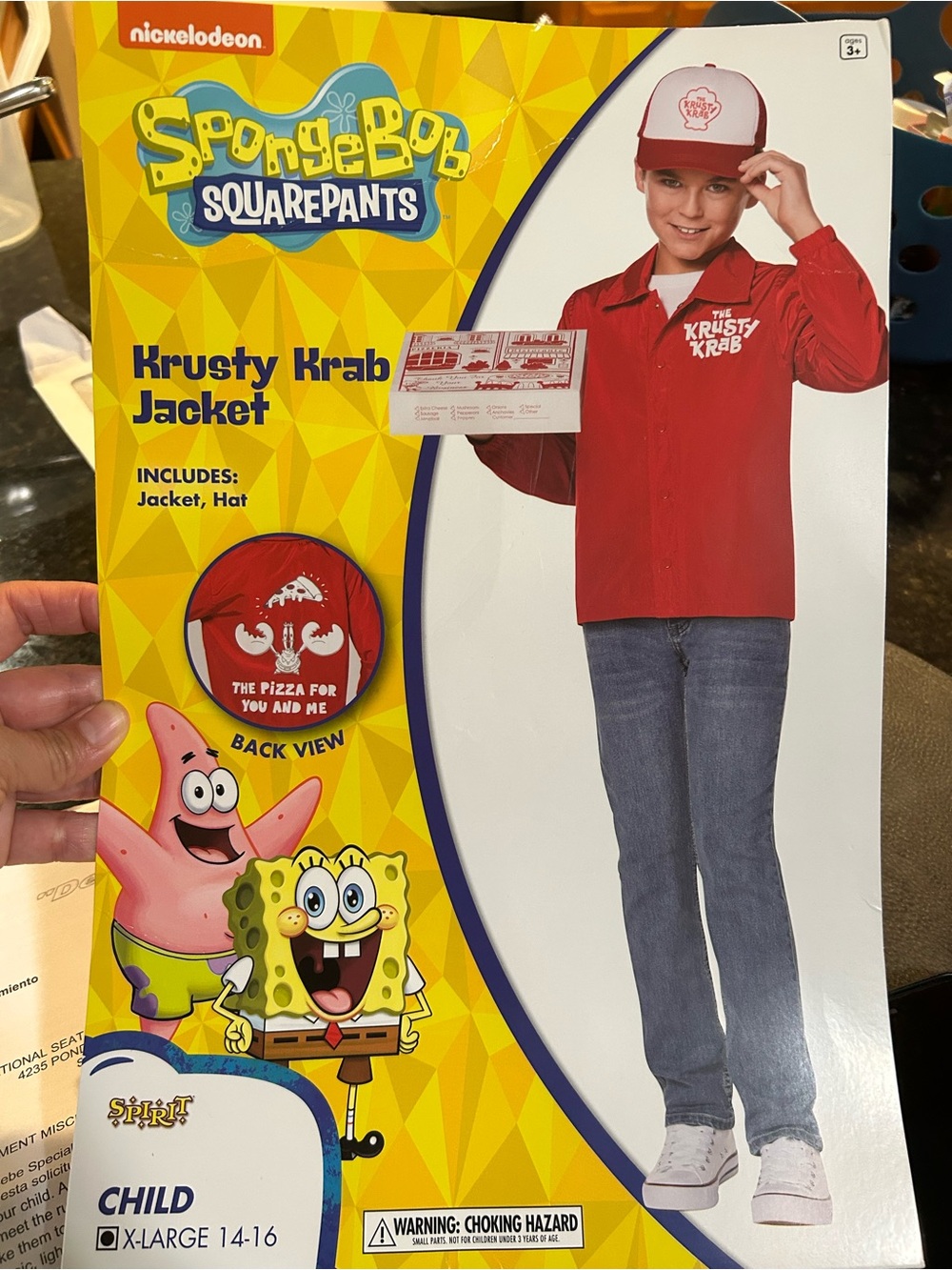SpongeBob SquarePants Krusty Krab Red Jacket & Hat Costume